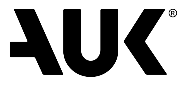 Svart logotyp för AUK Protection